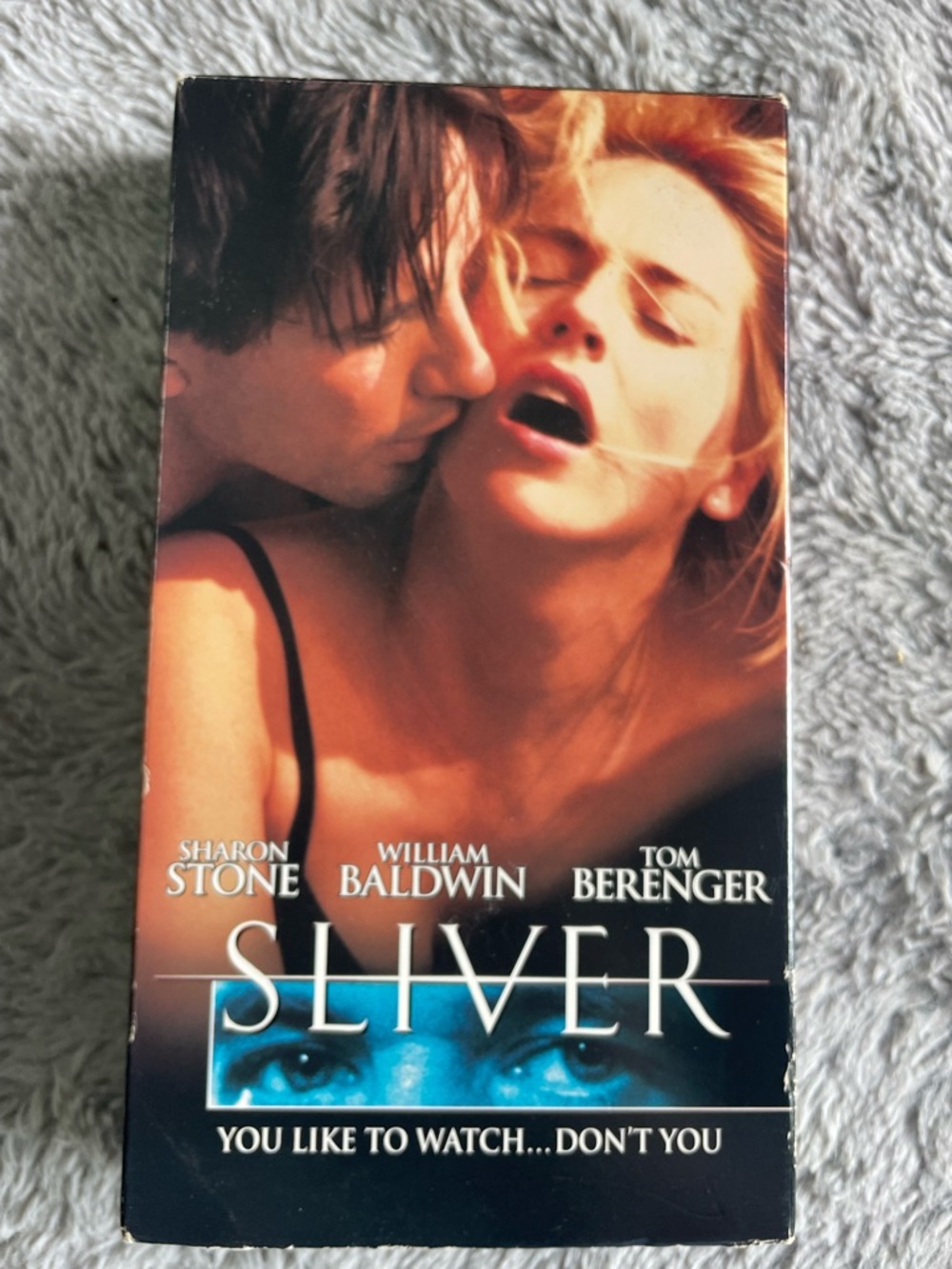 SLIVER Movie VHS Cover - Black and Peach